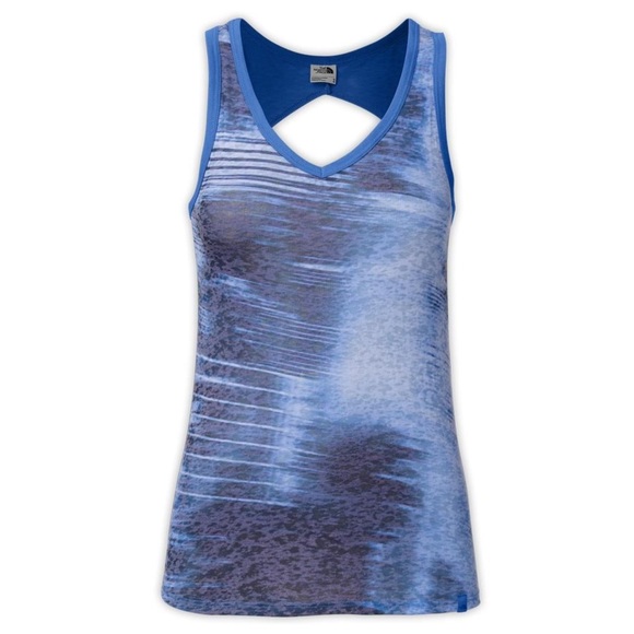 The North Face Tops - The North Face Kokomo Burnout Blue Tank Top NWT
